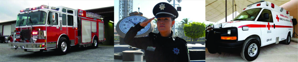 Servicio Social, bomberos, carabineros, ambulancias, 